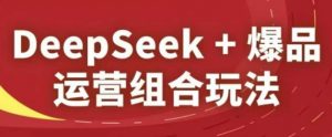 DeepSeek+爆品运营组合玩法,2025淘系精品课-虚拟资源库