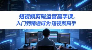 短视频剪辑运营高手课,入门到精通成为短视频高手-虚拟资源库