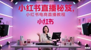 小红书直播秘笈，小红书电商直播教程-虚拟资源库