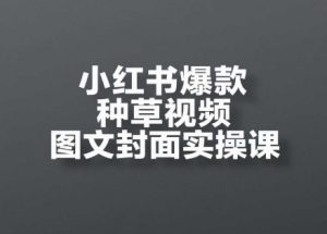 小红书爆款种草视频图文封面实操课,开店、选品、引流、变现全流程-虚拟资源库