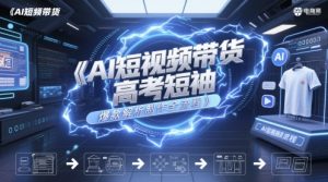 AI短视频带货高考短袖爆款解析制作全流程-虚拟资源库