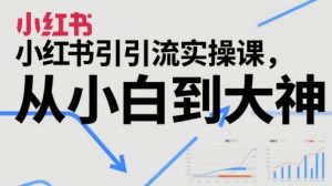 小红书引流实操课，从小白到大神-虚拟资源库