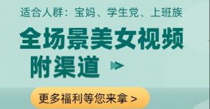 全场景美女视频制作,附渠道,当天变现【揭秘】-虚拟资源库