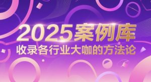 2025案例库,收录各行业大咖的方法论-虚拟资源库