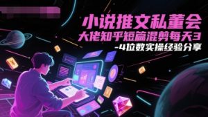 小说推文私董会大佬知乎短篇混剪每天3-4位数实操经验分享-虚拟资源库