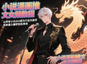 小说漫画推文女频教程,让所有小白从0成为行业内高手,简单暴力兼职轻松挣米-虚拟资源库