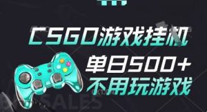 25年CSGO游戏搬砖,全自动挂G,不需要玩游戏,手机操作日入3张(不是汇率搬砖)【揭秘】-虚拟资源库