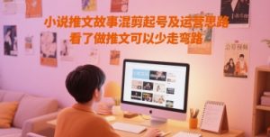 小说推文故事混剪起号及运营思路，看了做推文可以少走弯路-虚拟资源库