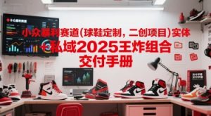 小众暴利赛道(球鞋定制,二创项目)实体+私域2025王炸组合 交付手册-虚拟资源库