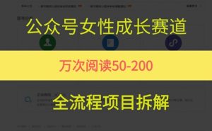 公众号女性赛道,最近爆火系列,条条作品阅读量10w+-虚拟资源库