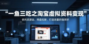 一鱼三吃之淘宝虚拟资料变现,依托资源站、网盘拉新,打造流量的强闭环-虚拟资源库