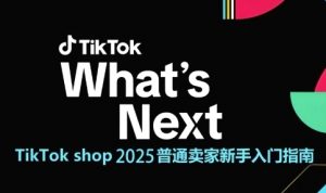 TikTok shop 2025普通卖家新手入门指南,助新手快速掌握从0到1的跨境电商运营逻辑-虚拟资源库