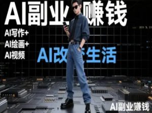 AI改变生活（Ai写作+AI绘画+Ai视频），AI副业挣钱-虚拟资源库