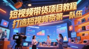 短视频带货项目教程,打造短视频带货第一队伍-虚拟资源库