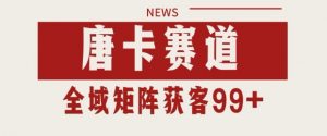 小红书某音唐卡赛道引流获客 自热矩阵日引200+【揭秘】-虚拟资源库