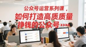 公众号运营系列课,如何打造高质量挣钱的公众号-虚拟资源库