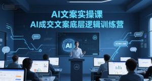 AI文案实操课,AI成交文案底层逻辑训练营-虚拟资源库