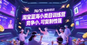 淘宝蓝海小类目训练营， 竞争小，可复制性强-虚拟资源库