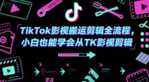 TikTok影视搬运剪辑全流程,小白也能学会从TK影视剪辑-虚拟资源库