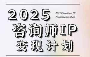 7天构建咨询师变现系统,2025咨询师IP变现计划训练营-虚拟资源库