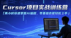 Cursor项目实战训练营,两小时快速掌握AI编程,零基础也能轻松上手-虚拟资源库