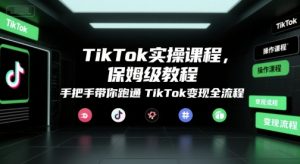TikTok实操课程,保姆级教程,手把手带你跑通TikTok变现全流程-虚拟资源库