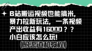 b站掘金计划?搬运视频也能挣拉新的收益,小白应该怎么玩!-虚拟资源库