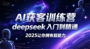 AI获客训练营，deepseek入门到精通，2025让你拥有超能力-虚拟资源库