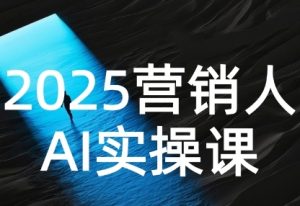 2025营销人Al实操课，AI营销抢跑实战，从Prompt到方案，效率碾压同行-虚拟资源库