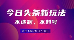 2025今日头条原创玩法5.0,不违规不封号,零门槛新手跟着做也能日入3张+-虚拟资源库