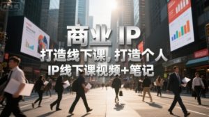 商业IP打造线下课,打造个人 IP线下课视频+笔记-虚拟资源库