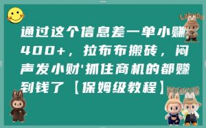 通过这个信息差一单小挣4张+,拉布布搬砖,闷声发小财抓住商机的都挣到钱了【保姆级教程】-虚拟资源库