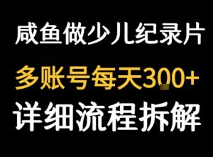 闲鱼卖纪录片1单3块钱  1天几十单-虚拟资源库