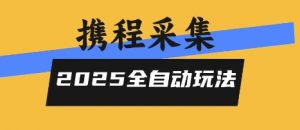 2025携程信息采集全自动玩法,高单价,零人工,全天开干【揭秘】-虚拟资源库