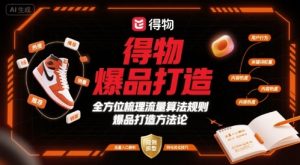 得物爆品打造,全方位梳理得物流量算法规则爆品打造规则-虚拟资源库