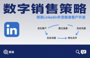 数字销售策略领英LinkedIn外贸精准客户开发-虚拟资源库