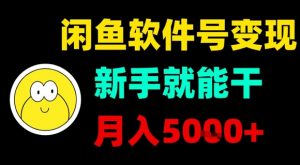 闲鱼软件号变现,新手就能干,月入5k+-虚拟资源库