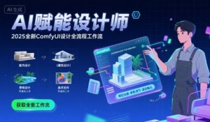 AI赋能设计师， 2025全新comfyui设计全流程工作流 ，室内-建筑-景观-美术，零基础直接上手-虚拟资源库