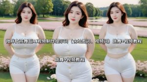 微胖女孩舞蹈AI视频制作提示词(含绘图词、视频词) 跳舞+视频教程-虚拟资源库