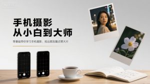 手机摄影从小白到大师,零基础带你学习手机摄影,拍出朋友圈点赞大片-虚拟资源库