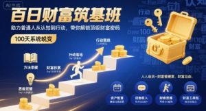 百日财富筑基班,助力普通人从认知到行动,带你解锁顶级财富密码-虚拟资源库