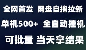 2025最新九月网盘自撸拉新，全自动运行，解放双手，日入5张+，小白可玩，批量操作【揭秘】-虚拟资源库