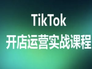 TikTok开店运营实战课程,TK跨境电商实操全流程-虚拟资源库