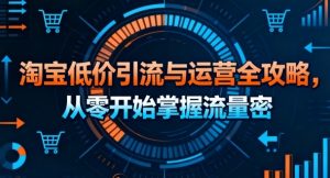 淘宝低价引流与运营全攻略,从零开始掌握流量密码-虚拟资源库