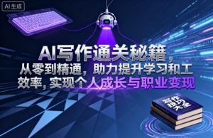 AI写作通关秘籍,从零到精通,助力提升学习和工作效率,实现个人成长与职业变现-虚拟资源库