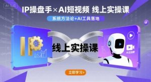 IP操盘手线上实操课，AI短视频线上课-虚拟资源库