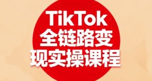 TikTok全链路变现实操课程，全方位助力学员掌握TK变现技能-虚拟资源库