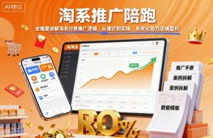 淘系推广陪跑,全维度讲解淘系付费推广逻辑,从理论到实操,系统化助力店铺盈利-虚拟资源库