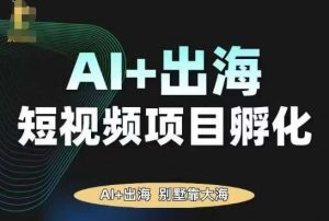AI·TikTok AI+出海短视频项目孵化，陪你从0-1借助AI实现出海变现-虚拟资源库