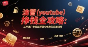 油管(youtube)挣钱全攻略:从开通广告收益到国内收款的实操指南(更新)-虚拟资源库